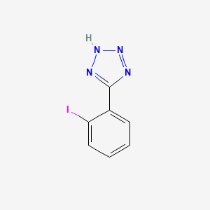Chemical structure of 5-(2-Iodophenyl)-1H-tetrazole