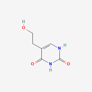 Chemical structure of 5-(2-Hydroxyethyl)pyrimidine-2,4(1H,3H)-dione