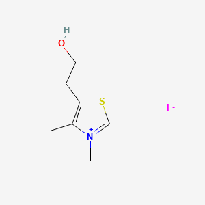 Chemical structure of 3,4-Dimethyl-5-(2-hydroxyethyl)thiazolium iodide