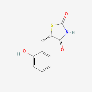 Chemical structure of 5-(2-Hydroxybenzylidene)thiazolidine-2,4-dione