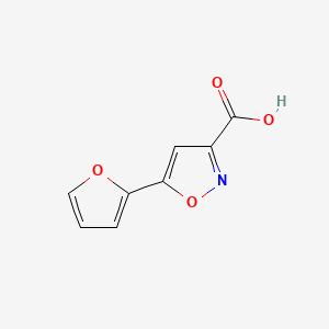 Chemical structure of 5-(2-Furyl)isoxazole-3-carboxylic Acid