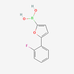 Chemical structure of 5-(2-Fluorophenyl)furan-2-boronic acid