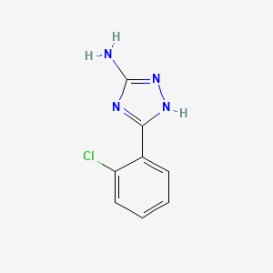 Chemical structure of 5-(2-Chlorophenyl)-4H-1,2,4-triazol-3-amine
