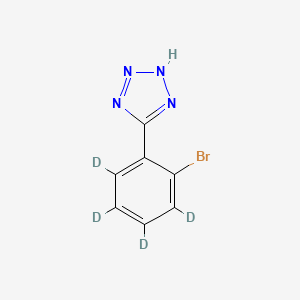 Chemical structure of 5-(2-Bromophenyl-d4)-2H-tetrazole