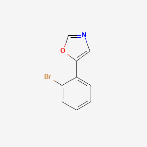 Chemical structure of 5-(2-Bromophenyl)oxazole