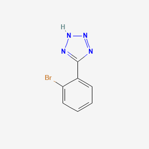 Chemical structure of 5-(2-Bromophenyl)-1H-tetrazole