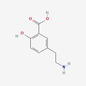 Chemical structure of 5-(2-Aminoethyl)-2-hydroxybenzoic acid