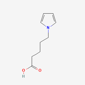 Chemical structure of 5-(1-Pyrrolyl)pentanoic Acid