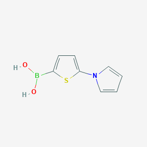 Chemical structure of 5-(1H-Pyrrol-1-yl)thiophene-2-boronic acid