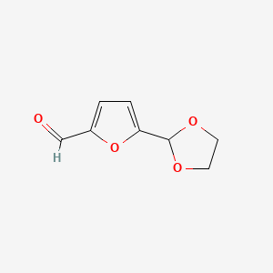 Chemical structure of 5-(1,3-Dioxolan-2-yl)-2-furaldehyde