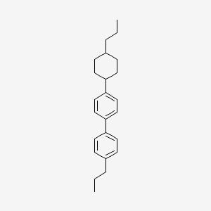 Chemical structure of 4-trans-Propylcyclohexyl-4'-propylbiphenyl