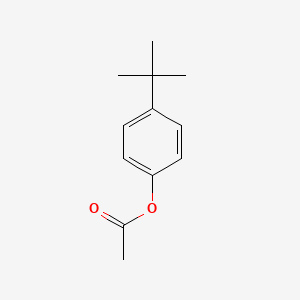 Chemical structure of 4-tert-Butylphenyl Acetate