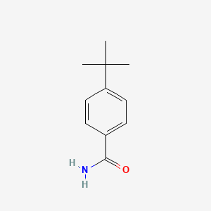 Chemical structure of 4-tert-Butylbenzamide