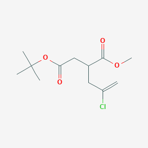 Chemical structure of 4-Tert-Butyl 1-Methyl 2-(2-Chloroallyl)Succinate