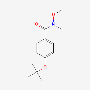 Chemical structure of 4-tert-Butoxy-N-methoxy-N-methylbenzamide
