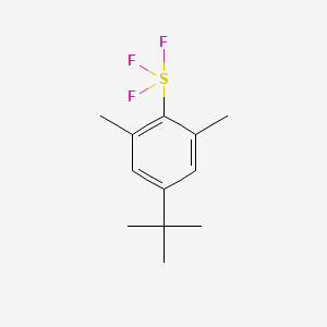 Chemical structure of 4-tert-Butyl-2,6-dimethylphenylsulfur trifluoride