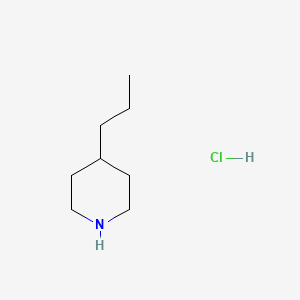 Chemical structure of 4-Propylpiperidine hydrochloride