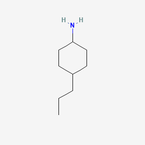 Chemical structure of 4-Propylcyclohexylamine