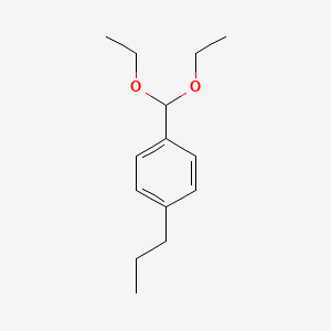Chemical structure of 4-Propylbenzaldehyde diethyl acetal