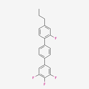 Chemical structure of 4-Propyl-2,3'',4'',5''-tetrafluoro-1,1':4',1''-Terphenyl