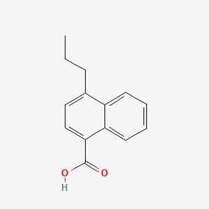 Chemical structure of 4-Propyl-1-naphthoic acid