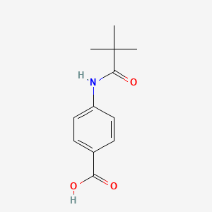 Chemical structure of 4-Pivalamidobenzoic acid