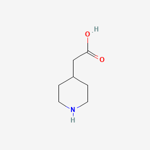 Chemical structure of 4-Piperidineacetic Acid