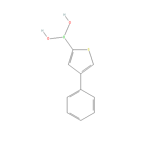 Chemical structure of 4-Phenylthiophene-2-boronic acid