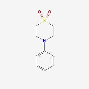 Chemical structure of 4-Phenylthiomorpholine 1,1-Dioxide