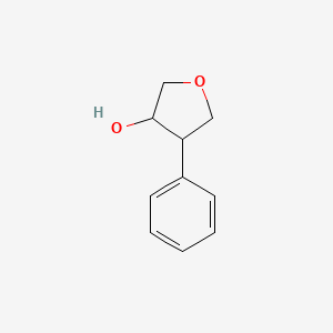 Chemical structure of 4-Phenyltetrahydrofuran-3-ol