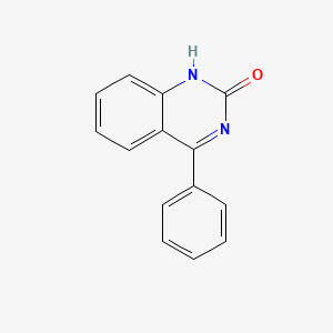 Chemical structure of 4-Phenylquinazolin-2(1H)-One