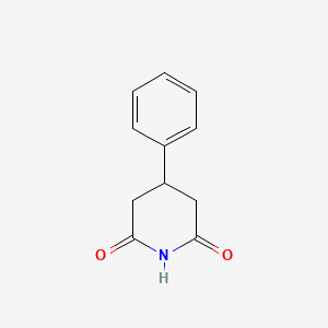 Chemical structure of 3-Phenylglutarimide