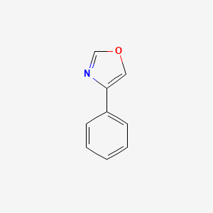 Chemical structure of 4-Phenyloxazole
