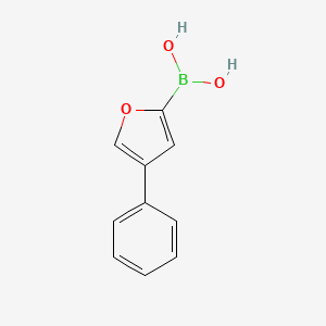 Chemical structure of 4-Phenylfuran-2-boronic acid