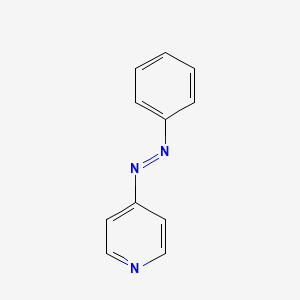 Chemical structure of 4-phenylazopyridine