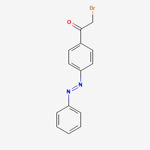 Chemical structure of 4-Phenylazophenacyl Bromide