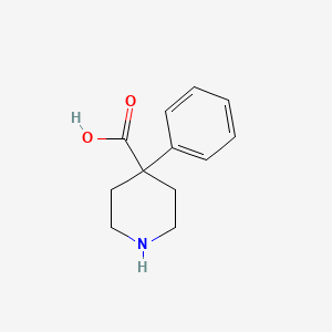 Chemical structure of 4-PHENYL-4-PIPERIDINE CARBOXYLIC ACID