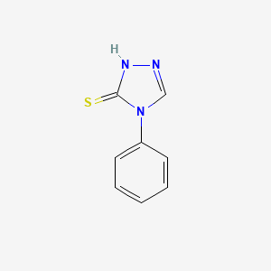 Chemical structure of 4-Phenyl-4H-1,2,4-triazole-3-thiol