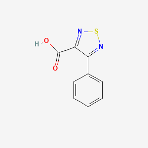 Chemical structure of 4-Phenyl-1,2,5-thiadiazole-3-carboxylic acid