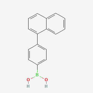 Chemical structure of 4-phenyl(naphthalene-1-yl)boronic acid
