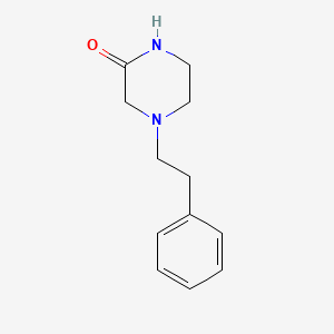Chemical structure of 4-Phenethylpiperazin-2-one