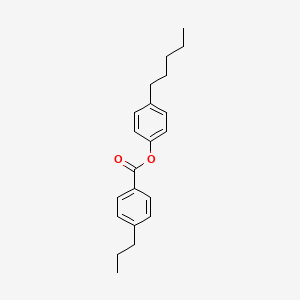 Chemical structure of 4-Pentylphenyl 4-Propylbenzoate