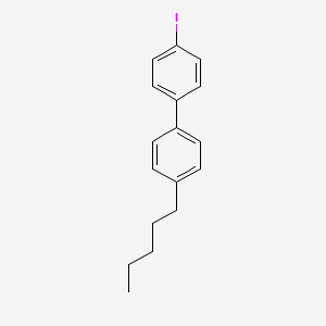 Chemical structure of 4-Pentyl-4'-iodobiphenyl