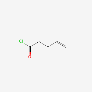 Chemical structure of 4-Pentenoyl chloride