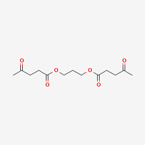Chemical structure of Propane-1,3-diyl bis(4-oxopentanoate)
