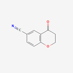 Chemical structure of 4-oxochroman-6-carbonitrile