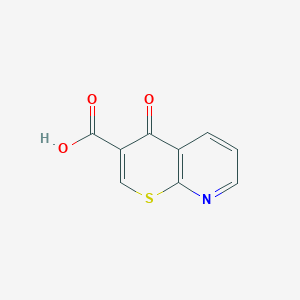 Chemical structure of 4-Oxo-4H-thiopyrano[2,3-b]pyridine-3-carboxylic acid