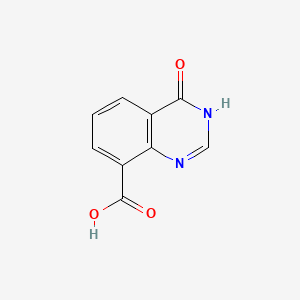 Chemical structure of 4-Oxo-3,4-dihydroquinazoline-8-carboxylic acid
