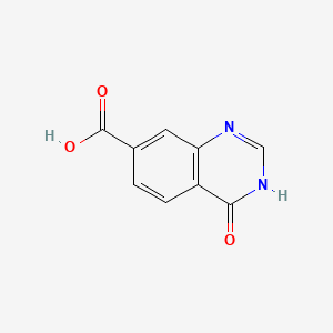 Chemical structure of 4-Oxo-3,4-dihydroquinazoline-7-carboxylic acid