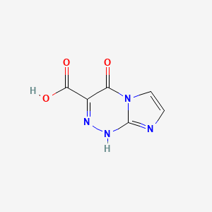 Chemical structure of 4-Oxo-1h,4h-Imidazo[2,1-C][1,2,4]Triazine-3-Carboxylic Acid